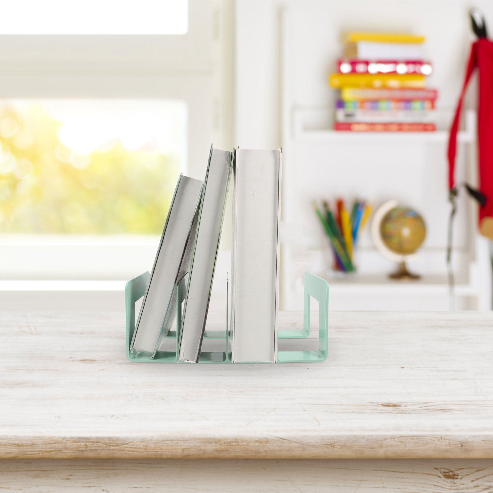 Magazine Holder Rack - Organizador de livros para mesa, suporte