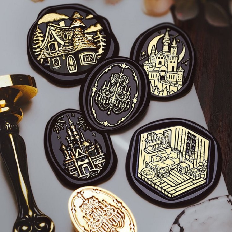 Wax Seal Stamp Set - Carimbo de Cera Vintage Halloween Personalizado