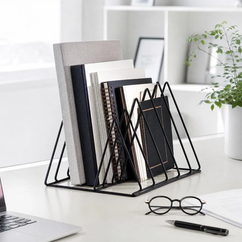 Magazine Holder Rack - Novo Organizador de Arquivos Triangular de