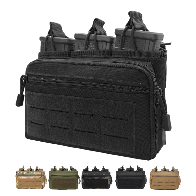 Magazine Holder Rack - Bolsa de Magazine Molle Tripla para