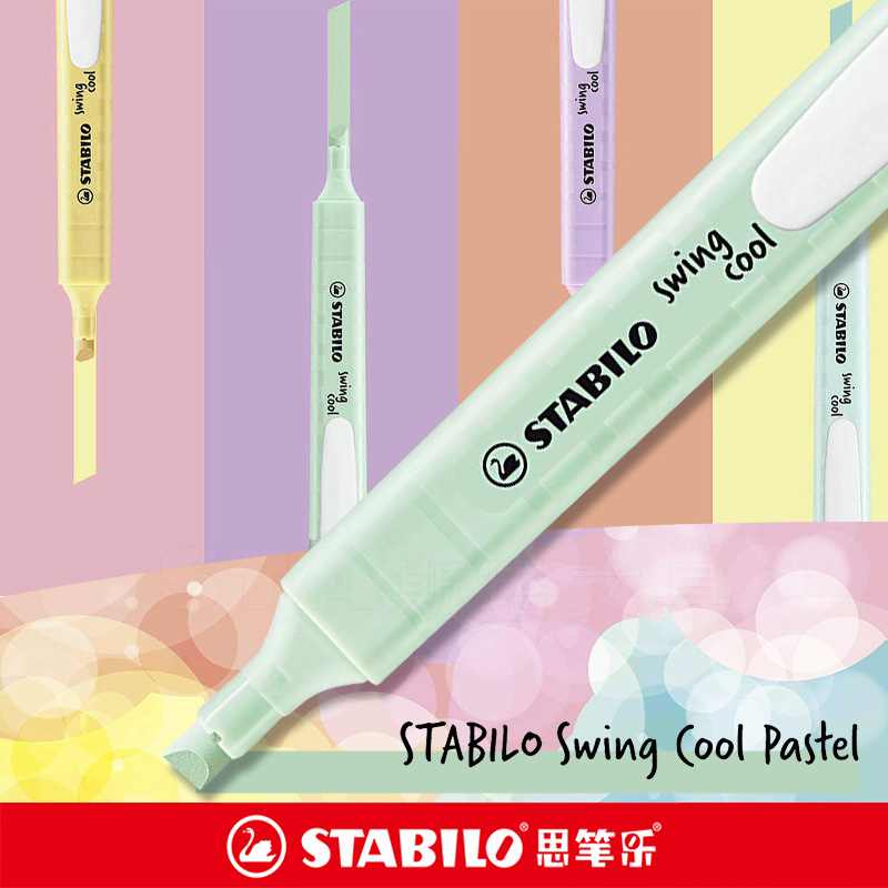 6 Pcs STABILO Highlighter 275  - Stabilo Marker Swing Cool avaliação e preço