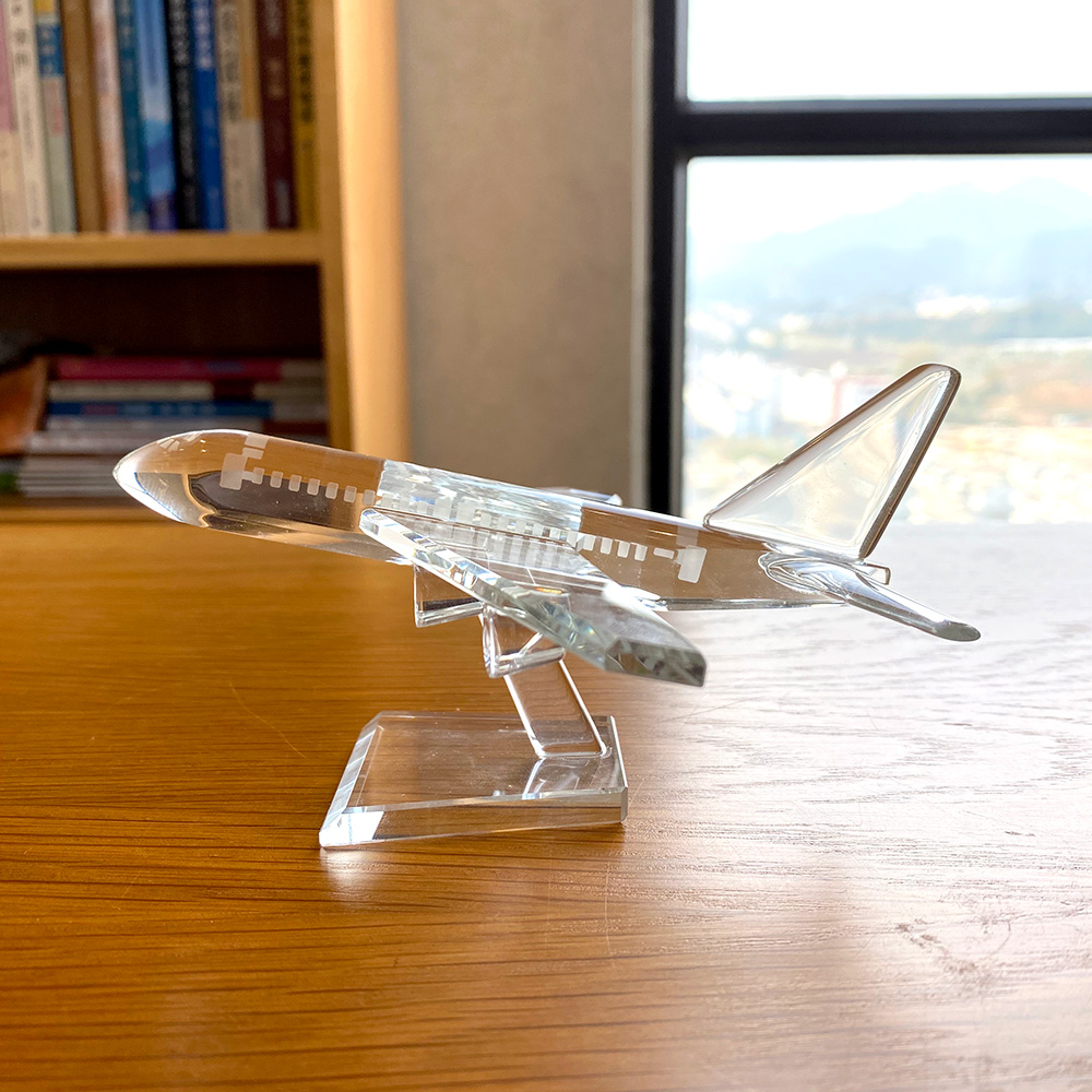 Estátua de avião em vidro fofo - Paper Weight Crystal avaliação e preço