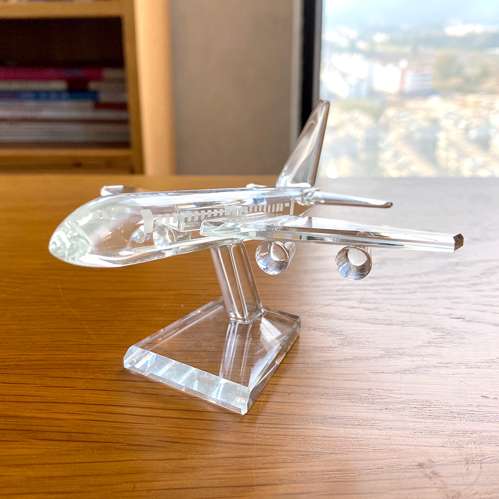 Estátua de avião em vidro fofo - Paper Weight Crystal avaliação e preço