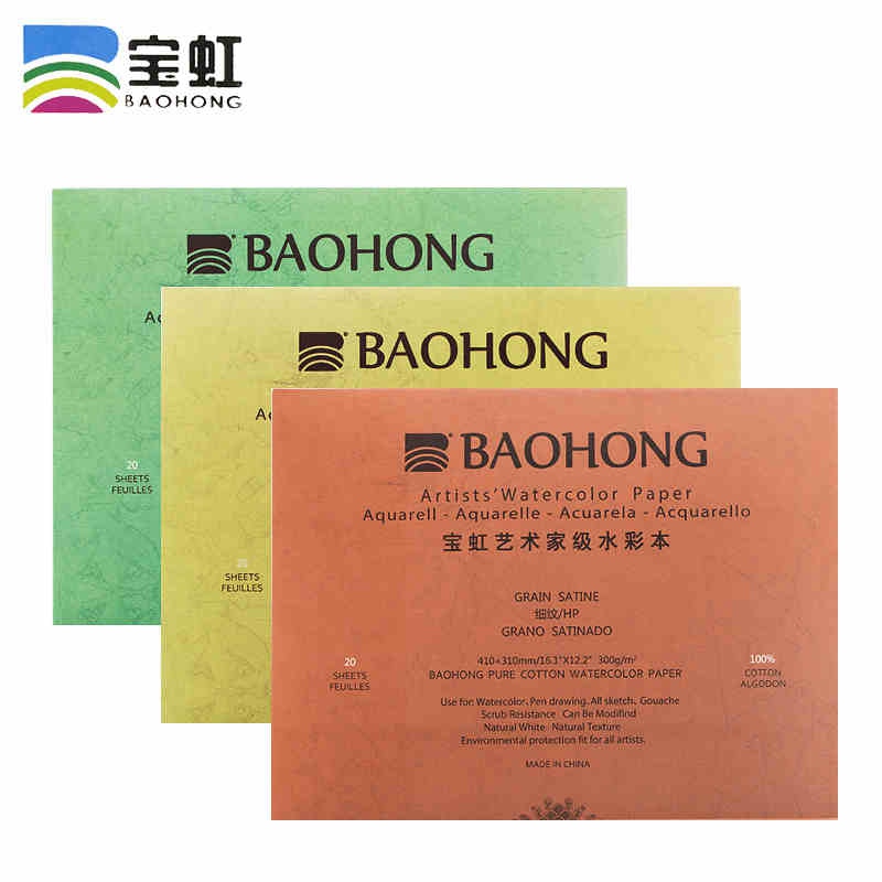 Baohong artista watercolor pap - Ink Blotter Paper avaliação e preço