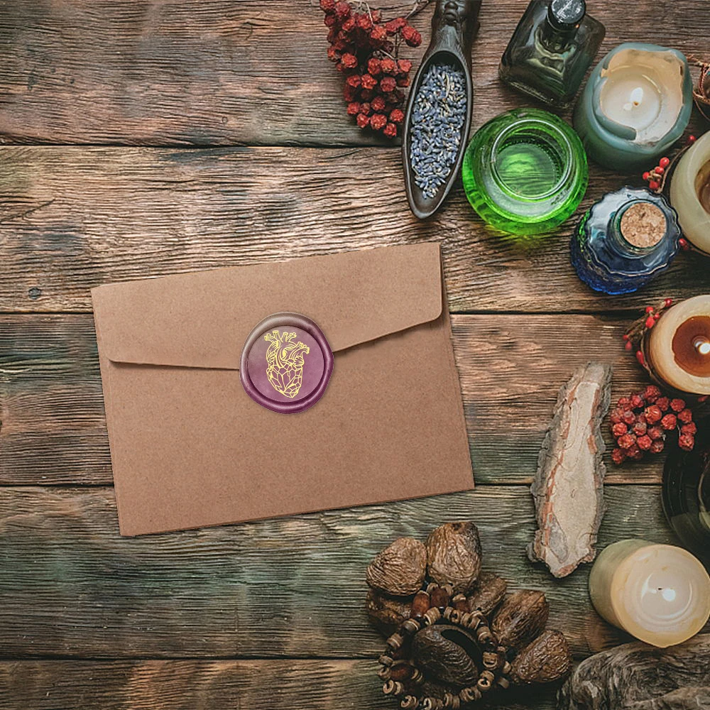 Conjunto de Selos de Cera, 1 C - Wax Seal Stamp Set avaliação e preço